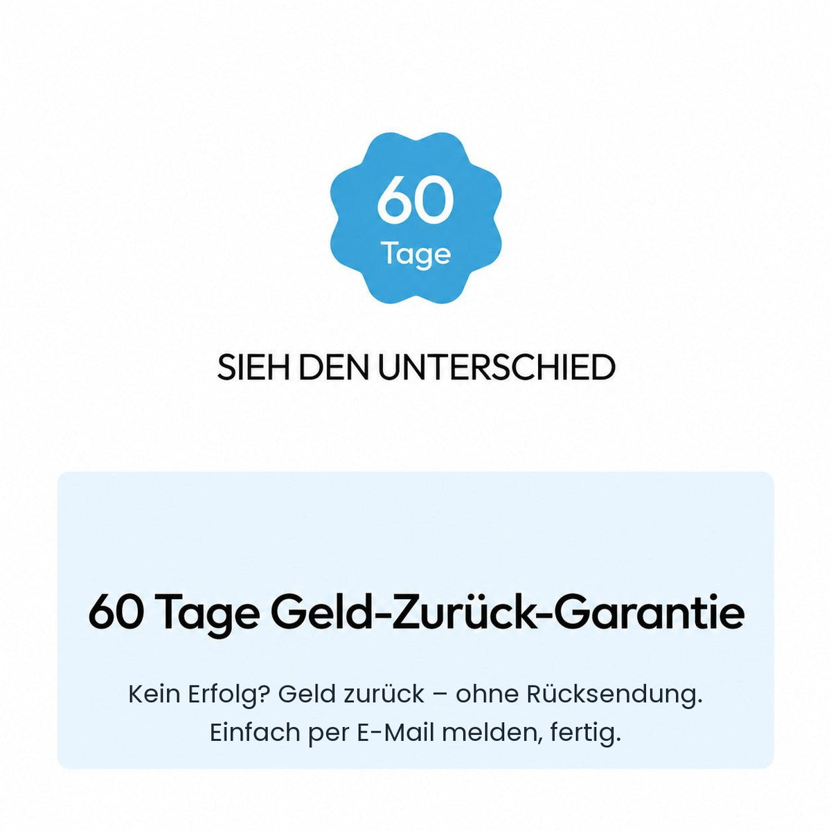 60 Tage Geld-zurück-Garantie